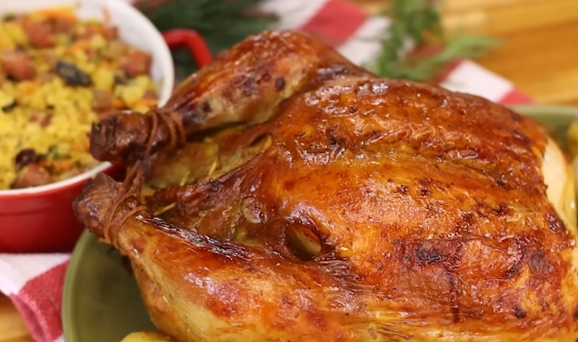 Christmas Stuffed Roast Chicken with Farofa (Budget-Friendly)