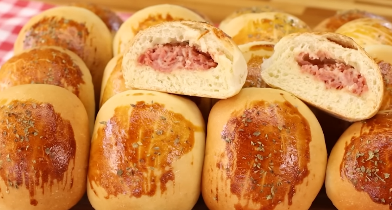 Fluffy Potato Bread with Sausage and Cream Cheese