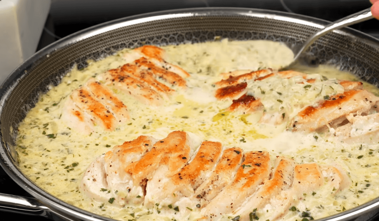 Marry Me Chicken creamy chicken breast served with rice